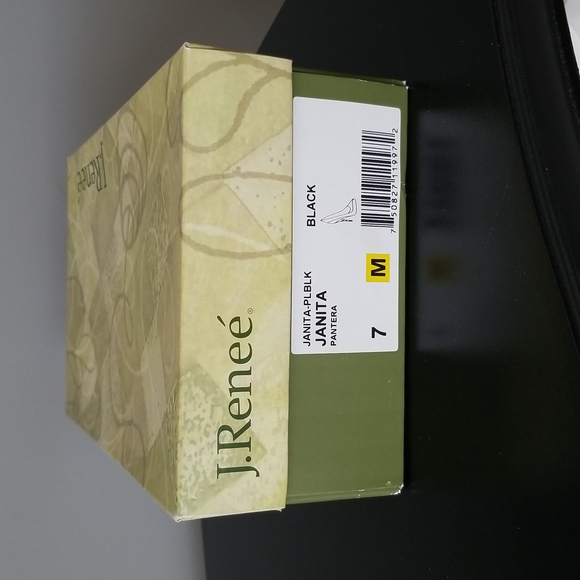 Black patent reptile print heels - Picture 6 of 6